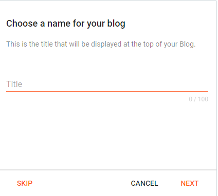 Name Your Blog