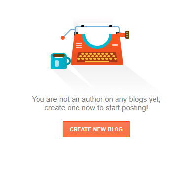 Create New Blog Button