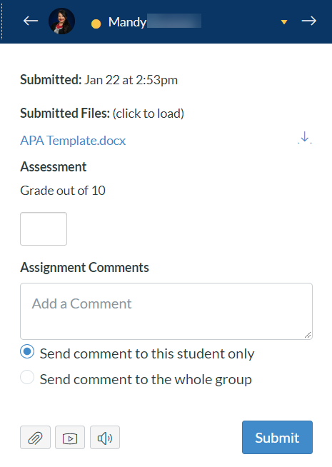 grade group in Speedgrader