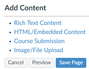 Add content block