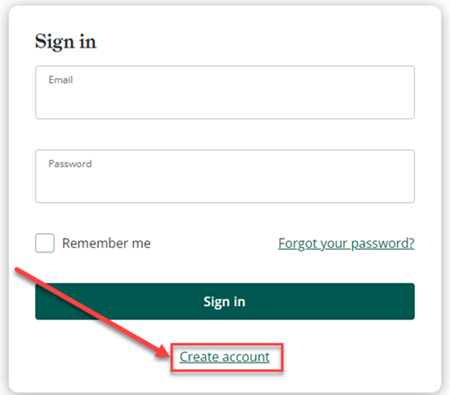 Credly Sign-in Page