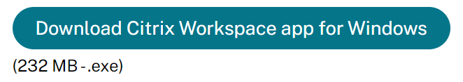 Citrix Workspace download button for windows