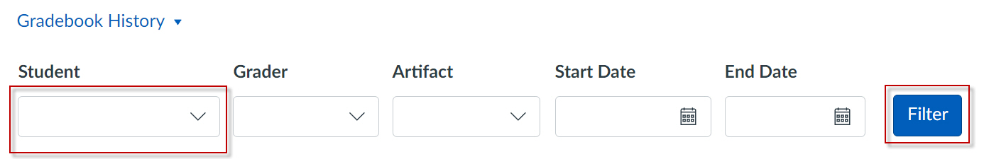 Gradebook History with Numbered fields