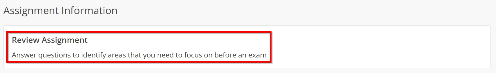 Additional assignment specific information outlined