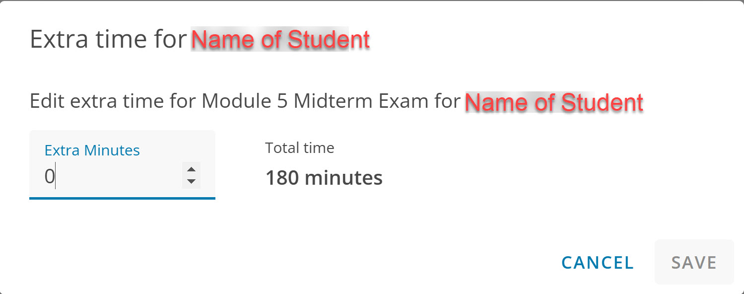 Add Extra minutes to total time