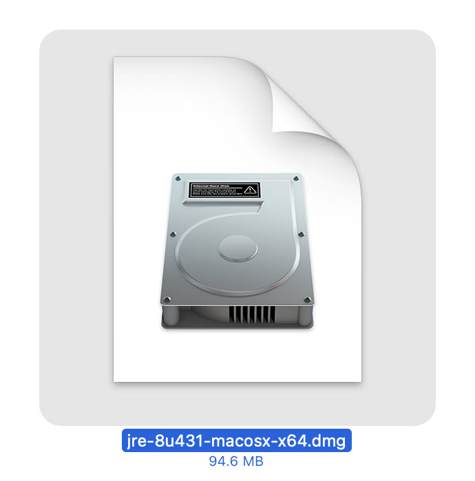 Mac Downloads folder with jre-8u241-macosx-x64.dmg file highlighted