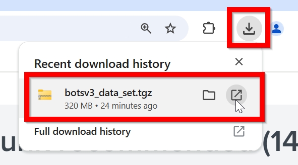 Windows file explorer opened to splunk folder with file path outlined