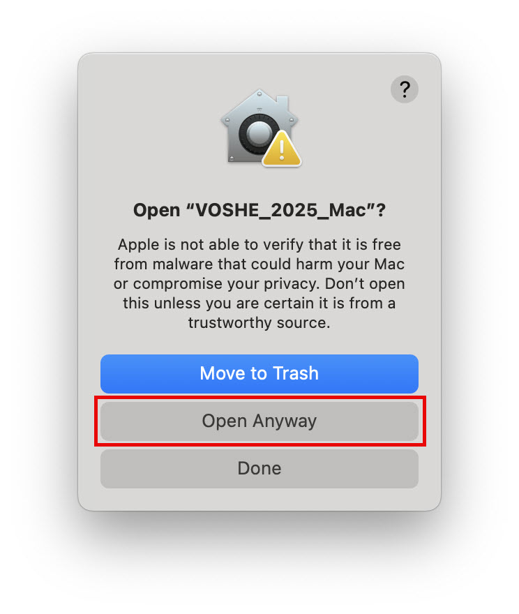 Mac Firewall Page with Open button highlighted