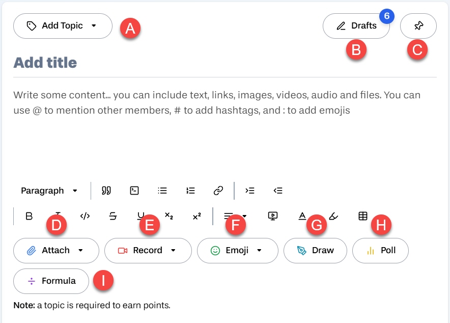 Add Features available for Post labeled A-I