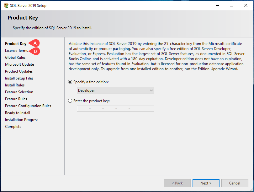 Product Key and License Terms