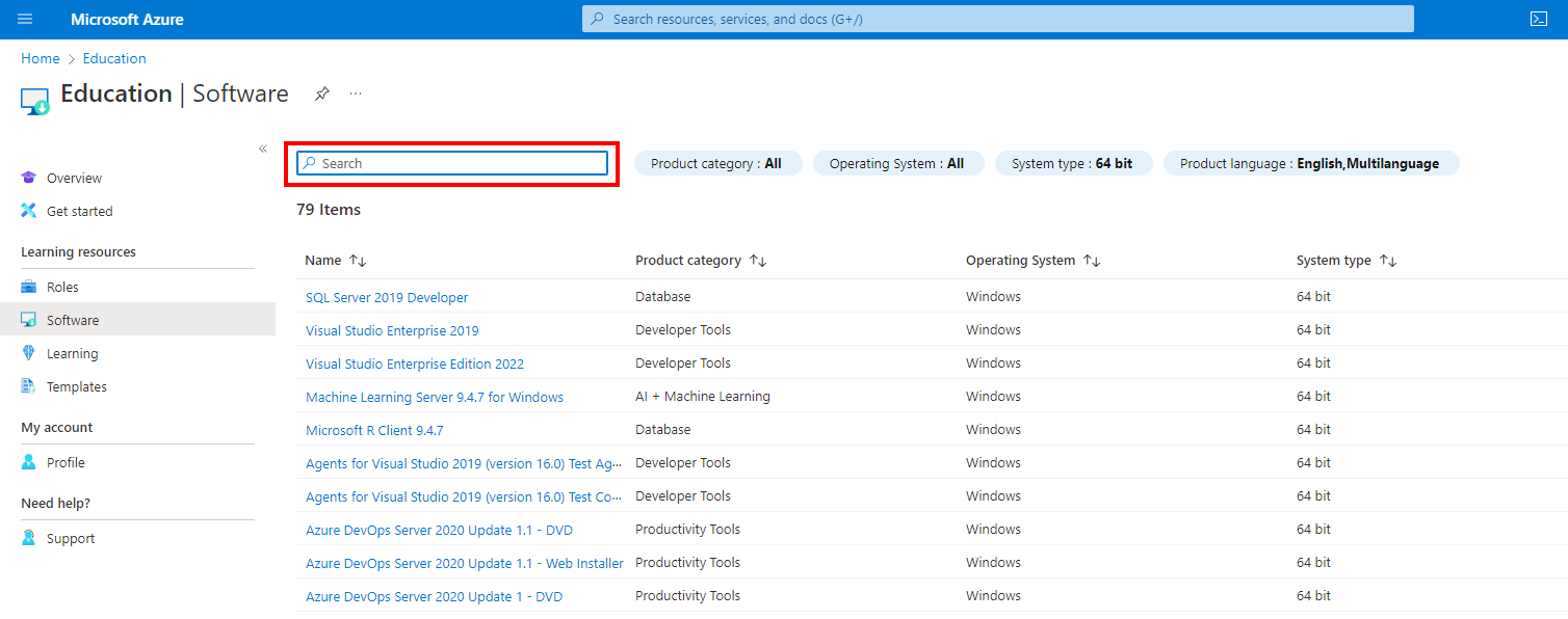 Microsoft Azure Search SQL Server