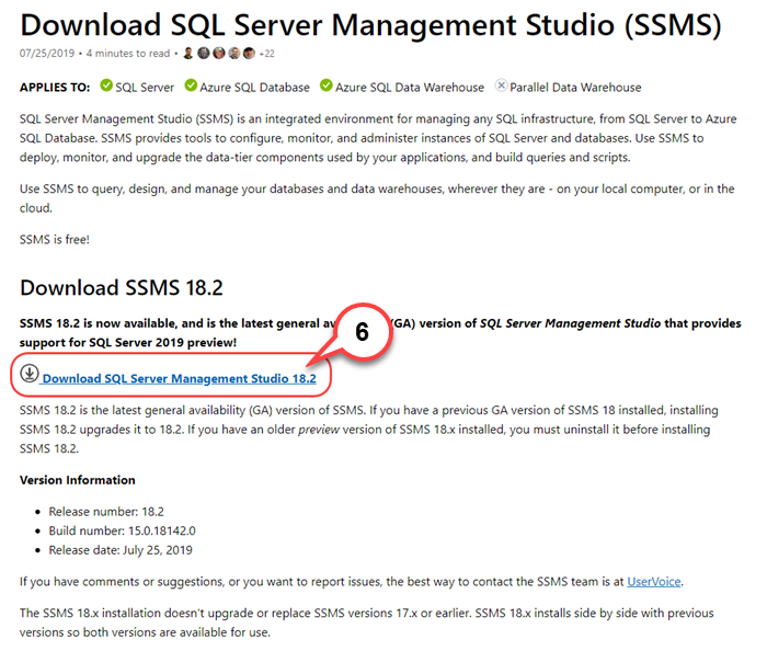 Download SQL Server Management Tools