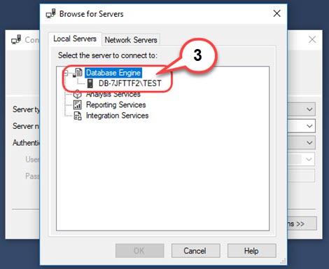 Select Server Name