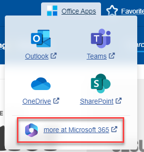 Open more at Microsoft 365