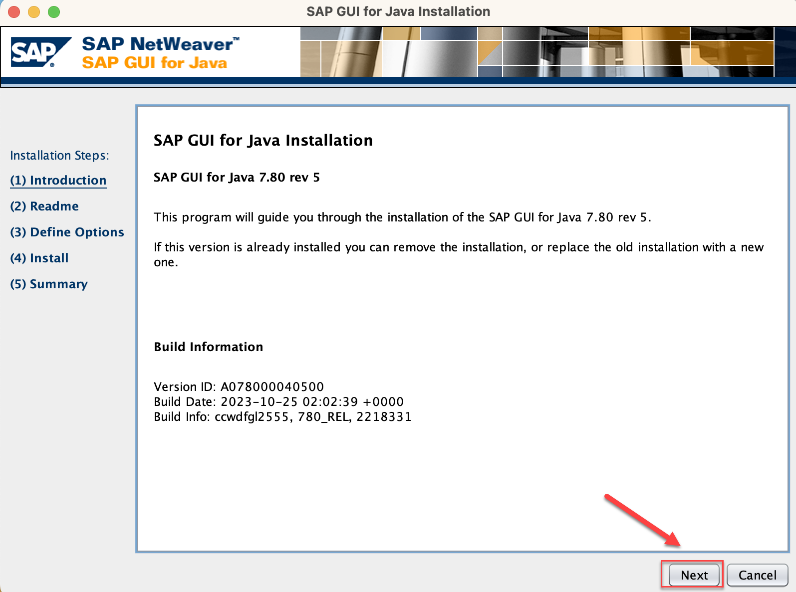 SAP GUI for Java read me notes