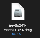 Example of the Java file on a Mac