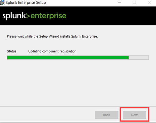 Installing Splunk Screen