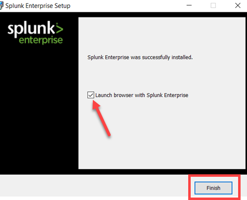 Launch Splunk