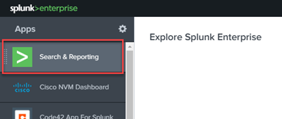 Search & Reporting option