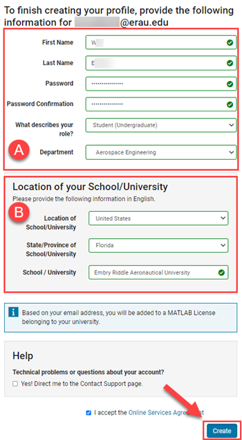 Adding additional information after verifying email