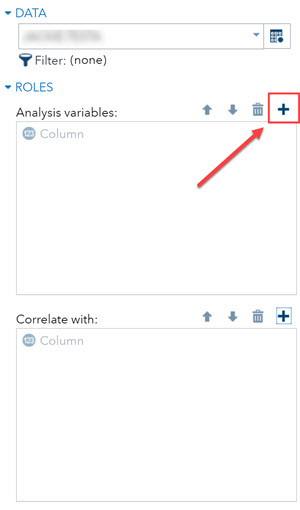 Adding analysis variable