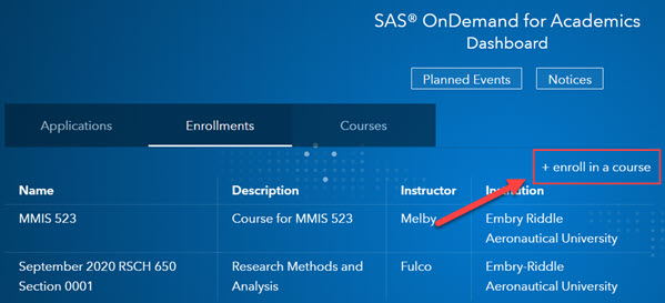 Enroll in a SAS course