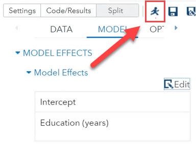 Running man in linear regression