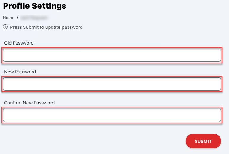 Yellowdig Change Password Form