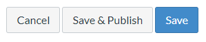 Save and publish button